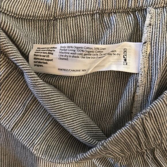 NWOT Eileen fisher organic cotton/ linen blend ticking stripe size S petite - Picture 3 of 6